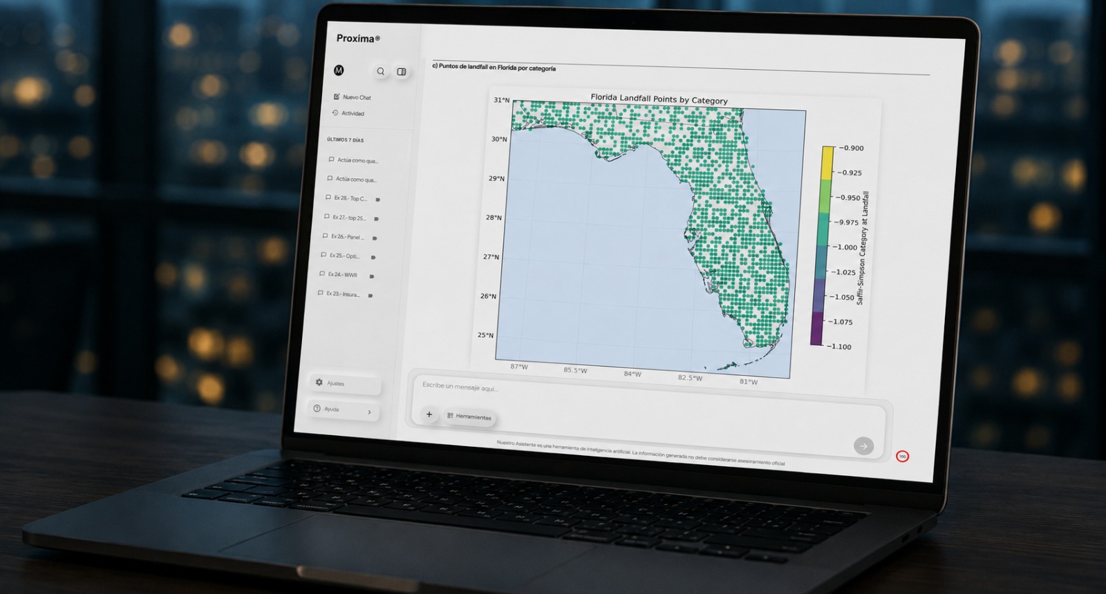 Enterprise data workflow displayed on a laptop